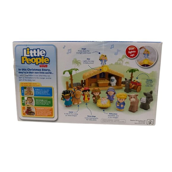 Little People Deluxe Christmas Nativity Playset Lights & Music New Open Box - Picture 2 of 4